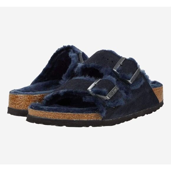 Birkenstock Arizona Big Buckle Shearling Size 38 - Picture 1 of 7